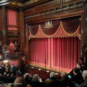St Martin's Theatre Dress Circle E22 view from seat photo