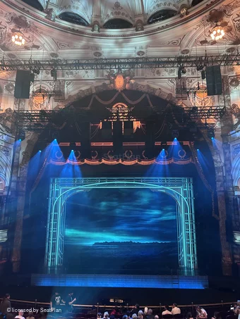 London Coliseum Dress Circle B29 view from seat photo