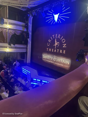 Criterion Theatre Dress Circle AA3 view from seat photo