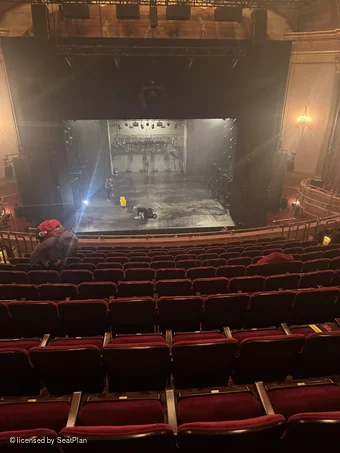 St James Theatre Mezzanine M110 view from seat photo