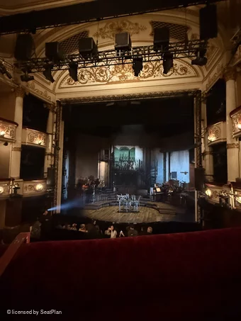 Lyric Theatre Dress Circle A8 view from seat photo
