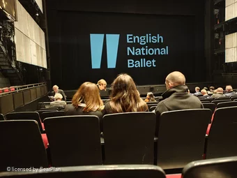 Sadler's Wells Stalls K28 view from seat photo