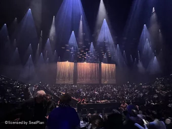 ABBA Arena Block H H1 view from seat photo