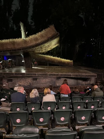 Regent's Park Open Air Theatre Lower Centre H36 view from seat photo