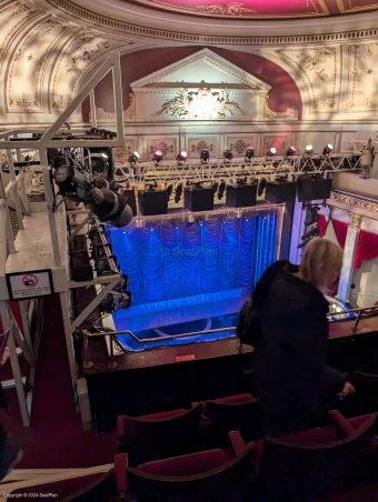 Vaudeville Theatre Upper Circle D1 view from seat photo