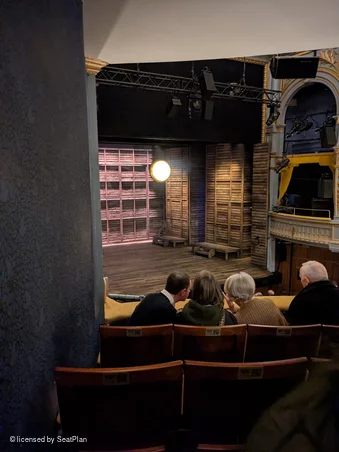 Harold Pinter Theatre Dress Circle D21 view from seat photo