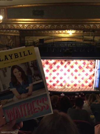 Lena Horne Theatre Rear Mezzanine K117 view from seat photo