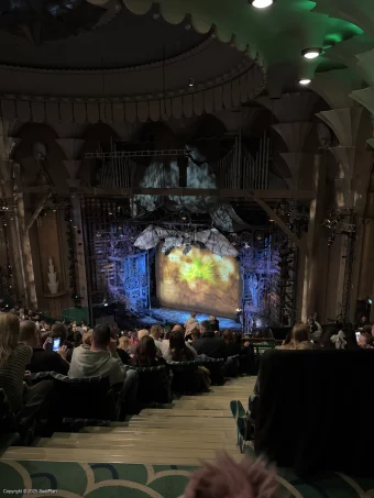 Apollo Victoria Theatre Dress Circle P3 view from seat photo