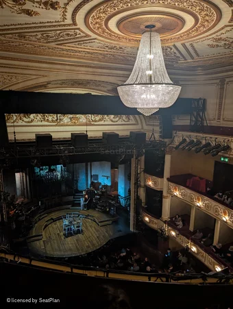 Lyric Theatre Balcony B20 view from seat photo