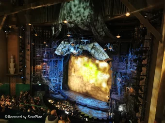 Apollo Victoria Theatre Dress Circle F4 view from seat photo