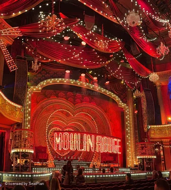 Piccadilly Theatre Stalls J24 view from seat photo