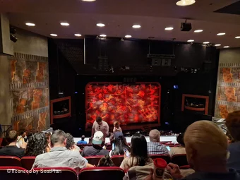 Minskoff Theatre Mezzanine J107 view from seat photo