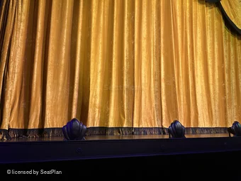 Trafalgar Theatre Stalls B15 view from seat photo