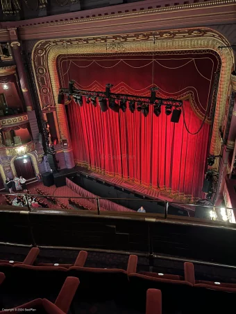 Palace Theatre Grand Tier D5 view from seat photo