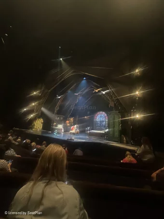 Barbican Theatre Stalls F4 view from seat photo