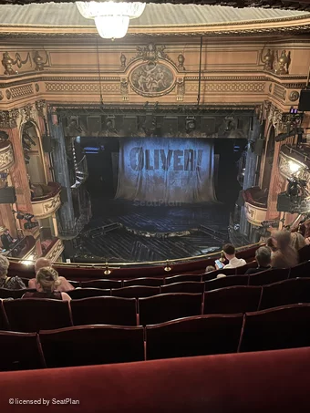 Gielgud Theatre Grand Circle F11 view from seat photo