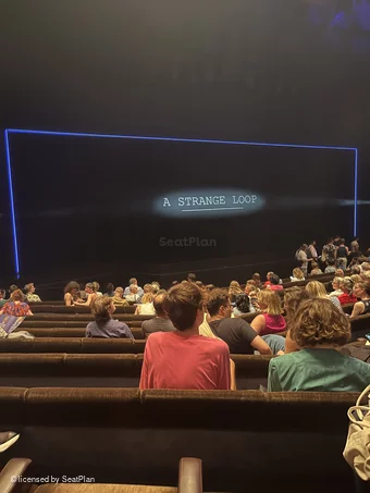 Barbican Theatre Stalls F37 view from seat photo