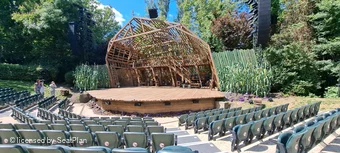 Regent's Park Open Air Theatre Lower Centre H14 view from seat photo