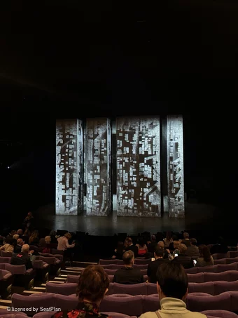 National Theatre - Olivier Stalls O26 view from seat photo