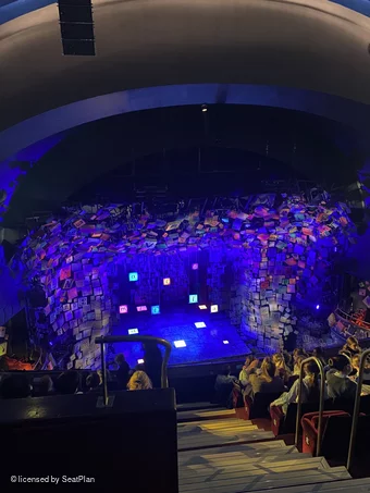 Cambridge Theatre Upper Circle G21 view from seat photo