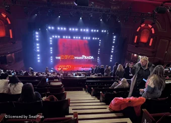 Dominion Theatre Circle O29 view from seat photo