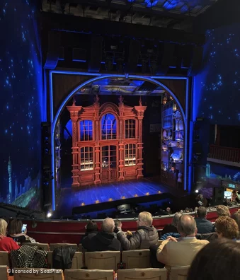 Savoy Theatre Dress Circle F22 view from seat photo