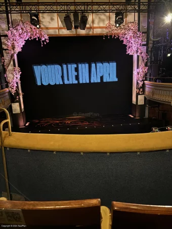 Harold Pinter Theatre Dress Circle B12 view from seat photo