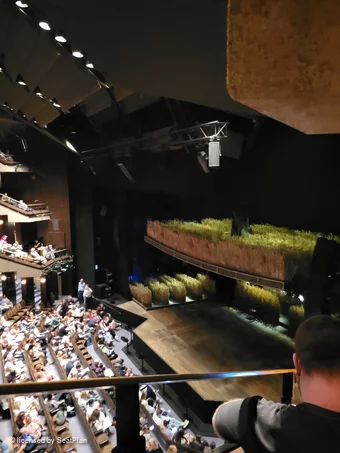 Barbican Theatre Upper Circle DD3 view from seat photo