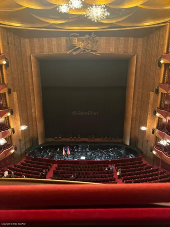 Metropolitan Opera House Balcony A102 view from seat photo