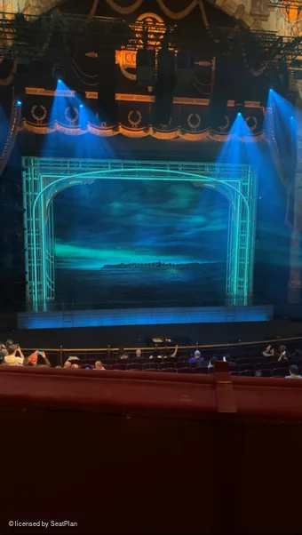 London Coliseum Dress Circle B39 view from seat photo
