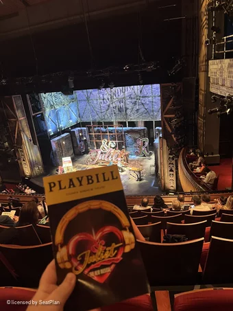 Stephen Sondheim Theatre Mezzanine GG16 view from seat photo