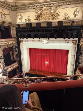 Noel Coward Theatre Grand Circle B8 view from seat photo