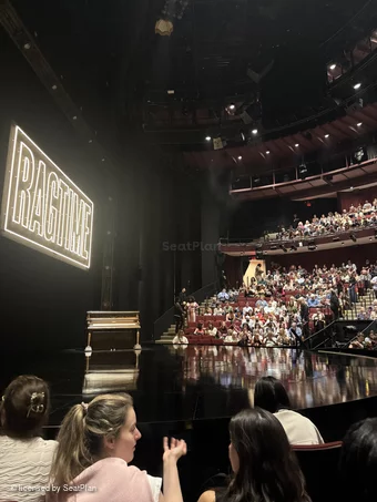 Vivian Beaumont Theater Orchestra E108 view from seat photo