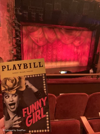 August Wilson Theatre Mezzanine C13 view from seat photo