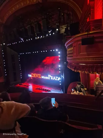 Dominion Theatre Circle C1 view from seat photo