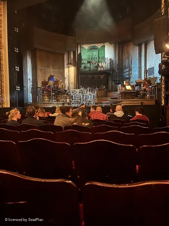 Lyric Theatre Stalls K4 view from seat photo