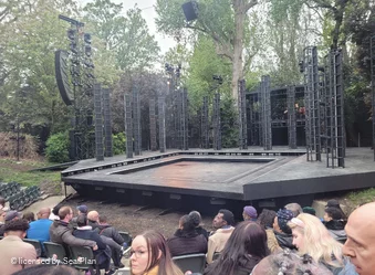 Regent's Park Open Air Theatre Lower Left H12 view from seat photo