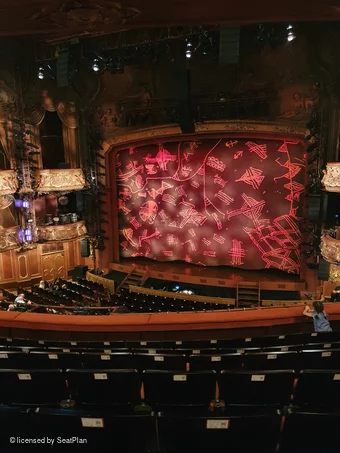 Lyceum Theatre Royal Circle G13 view from seat photo