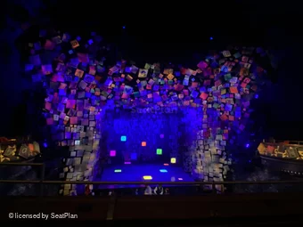 Cambridge Theatre Dress Circle B22 view from seat photo