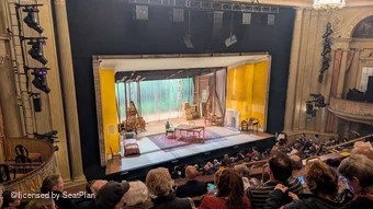 Music Box Theatre Mezzanine F13 view from seat photo