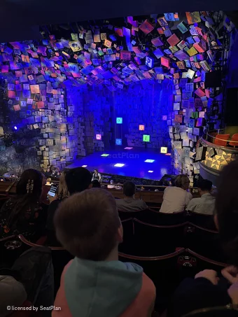 Cambridge Theatre Dress Circle E6 view from seat photo