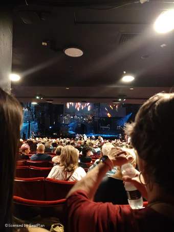 Peacock Theatre Stalls ZA4 view from seat photo