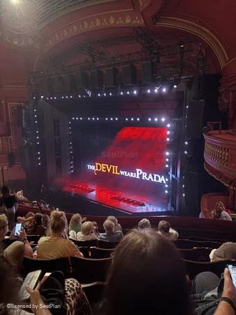 Dominion Theatre Circle G1 view from seat photo