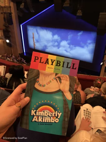 Booth Theatre Mezzanine D12 view from seat photo