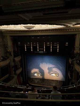 Aldwych Theatre Grand Circle F10 view from seat photo