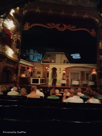 Apollo Theatre Stalls Q16 view from seat photo