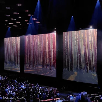 ABBA Arena Block K L16 view from seat photo