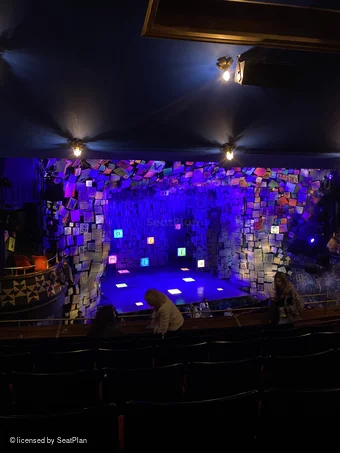 Cambridge Theatre Dress Circle G33 view from seat photo