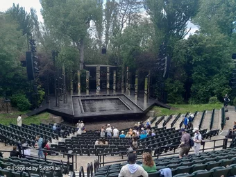 Regent's Park Open Air Theatre Upper Centre T69 view from seat photo