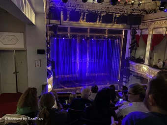 Vaudeville Theatre Dress Circle F1 view from seat photo